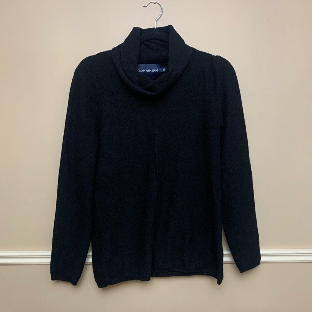 Calvin Klein Black Turtleneck Sweater Size Medium